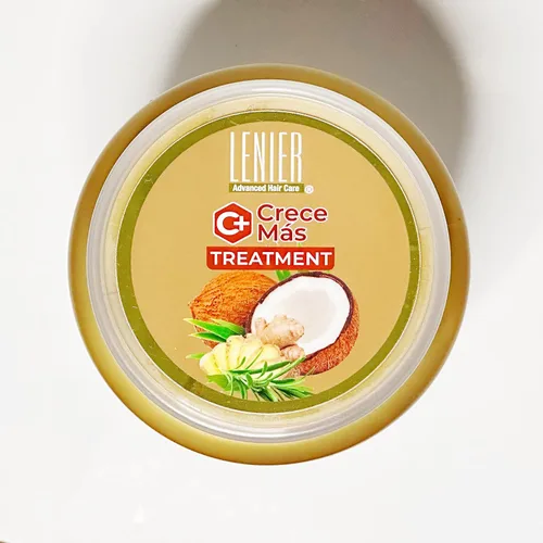 Vista 2 de Lenier Tratamiento Crece Mas con jengibre, coco, romero y minoxidil 60 onzas