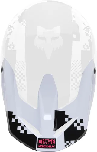 Vista 3 de Fox Racing V1 Casco de Motocross Dirt Bike con Visera, Negro, Pequeño/Mediano
