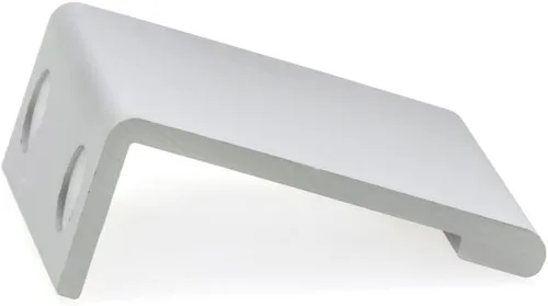 Vista 3 de Richelieu Hardware BP98982510 Lincoln Collection 1 pulgada (25 mm) de centro a centro Manija de tirador de borde de gabinete y cajón de aluminio