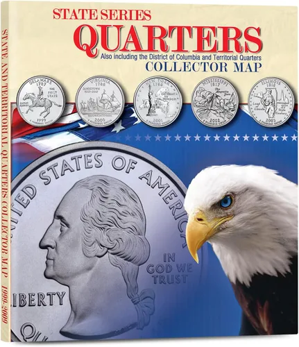 Vista 13 de Whitman Tablero Compacto para Coleccionista de Monedas - Mapa de Monedas de Estados Unidos, Serie de Cuartos de Moneda de 1999 – 2009 incluyendo DC