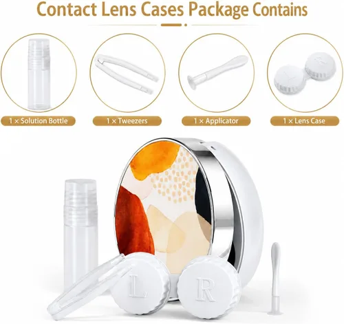 Vista 3 de Funda para Lentes de Contacto/Funda de Contacto, Funda para Lentes de Contacto de Viaje Funda de Contacto Linda y Solución Perfecta para Viajes