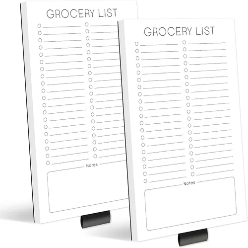 Vista 9 de Evercio Lista de comestibles Bloc de notas magnético para refrigerador Para listas de compras, bloc de notas minimalista para refrigerador