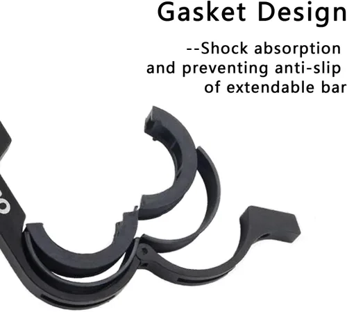 Vista 2 de NOTHER Extensor de manillar de bicicleta, soporte de extensión de manillar de bicicleta doble ligero y duradero para sostener motocicleta, lámpara