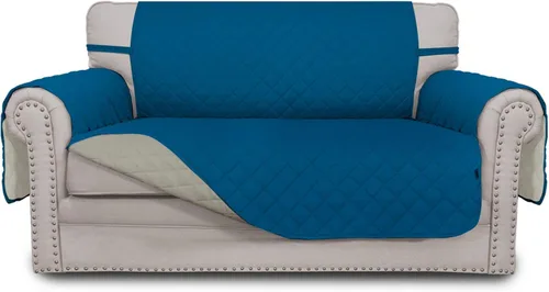 Vista 186 de Easy-Going - Funda reversible para sofá, resistente al agua, con varillas de espuma y correas elásticas, protector de muebles para mascotas y perros