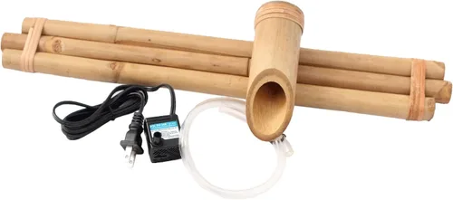 Vista 8 de Bamboo Accents Kit de fuente Zen de 18 pulgadas, tres brazos, bambú resistente a la división para bricolaje interior/exterior - para contenedores