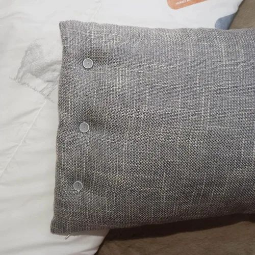 Vista 4 de Clips de edredón accesorios para armas, 24 piezas de botones de silicona grises, 100 pines de plástico de 1 pulgada, 100 pines de plástico de 0.6