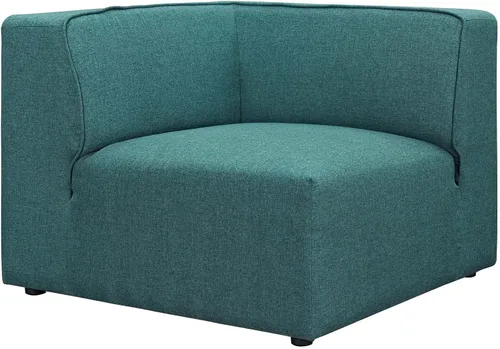 Vista 24 de Modway Mingle - Juego de sofá modular moderno y contemporáneo de 2 piezas, color verde azulado