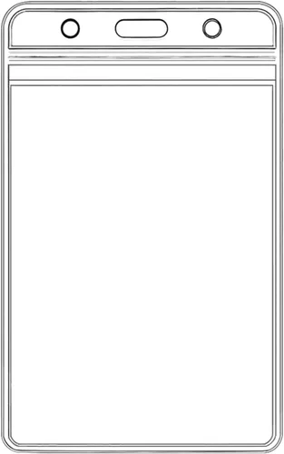 Vista 7 de 5 piezas de soporte grueso para tarjetas de identificación con nombre, resistente, impermeable, de plástico transparente, de PVC, bolsillo Horizontal
