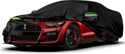 Vista 10 de Funda impermeable para coche Replace para Ford Mustang 1964-1978, 6 capas para todo tipo de clima, funda personalizada Mustang para todo el coche