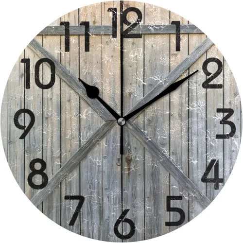 Vista 29 de Spring Hummingbird - Reloj de pared redondo con estampado de flores, 9.5 pulgadas, funciona con pilas, reloj de escritorio analógico silencioso