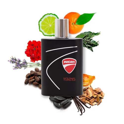 Vista 4 de Ducati Fragancia 1926 para hombre, perfume aromático Fougere infundido con mandarina y bergamota, y mezclado con notas de lavanda, para hombres