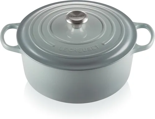 Vista 27 de Le Creuset Horno holandés redondo Signature de hierro fundido esmaltado, 4.5 cuartos de galón., Artichaut