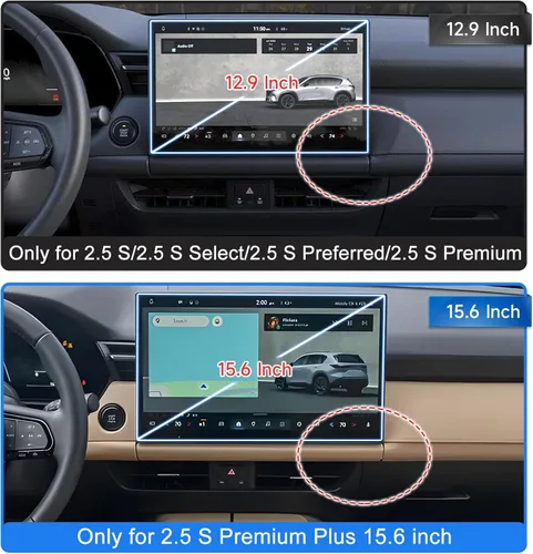Vista 2 de SXCY Protector de pantalla mate antirreflejos para Mazda CX5 2026 [solo para Premium Plus 15.6 pulgadas, no para Basic 12.9 pulgadas] para Mazda CX5
