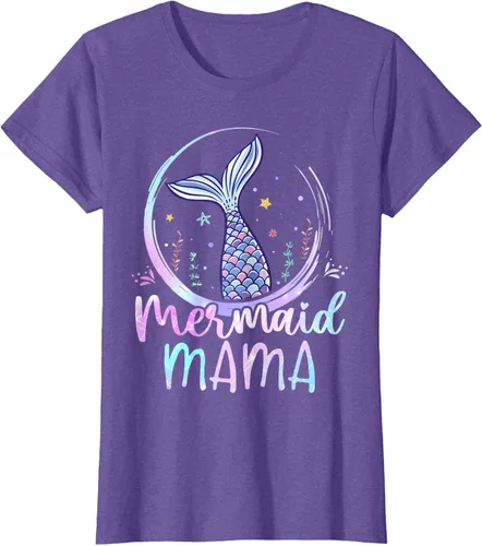 Vista 25 de Camiseta de sirena para mujer, diseño de cola de sirena para cumpleaños, playa, cola de sirena, Negro