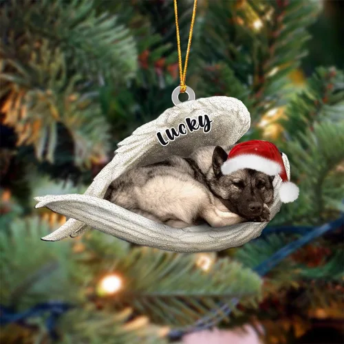Vista 36 de Ángel durmiente de Afghan Hound para Navidad, adorno personalizado con el nombre del perro, adorno de Navidad personalizado para amantes de perros