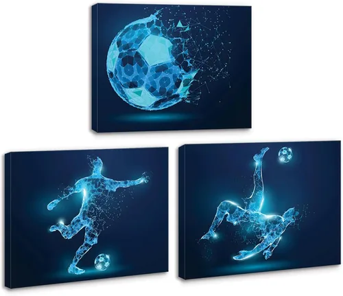 Vista 7 de Juego de 3 impresiones artísticas en lienzo de baloncesto, pósteres de baloncesto enmarcados, decoración de sala deportiva para hombres, niños