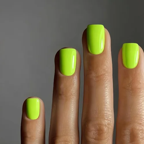 Vista 40 de 48 piezas de uñas postizas a presión color burdeos, uñas falsas en forma de almendra, pegamento para uñas, uñas de longitud media