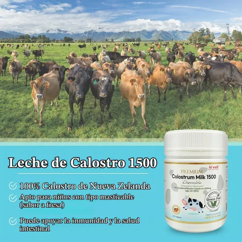 Vista 4 de Hi Well Premium Calostrum1500 120 tabletas (1)