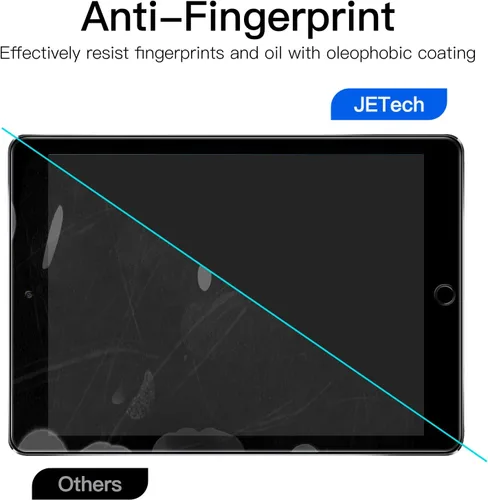 Vista 6 de JETech Protector de pantalla de privacidad para iPad (9.7 pulgadas, modelo 2018/2017, 6ª/5ª generación) y iPad Air 2, película de vidrio templado