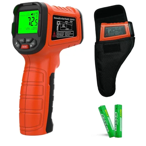 Vista 9 de Pistola de Temperatura Láser Termómetro Infrarrojo 50:1 -58℉~1800℃, Termómetro para Carne, Comida, Pizza, Horno, Parrilla para Accesorios