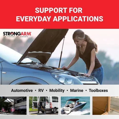Vista 8 de Cantidad (2) StrongArm 6172 se adapta a Eclipse 2006 a 2012 Coupe Hatch Lift Support