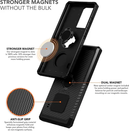 Vista 4 de Rokform - Funda para Galaxy Note 20 Ultra, funda magnética con bloqueo giratorio de cuatro pestañas, resistente de grado militar, funda protectora