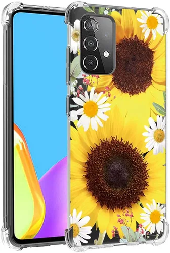Vista 10 de Funda para Galaxy A52 4G/5G/Samsung A52S SM-A526U con protector de pantalla de vidrio templado, protección resistente, anillo de metal, cubierta