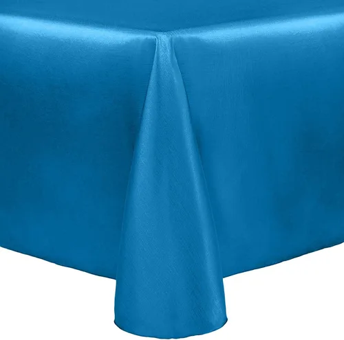 Vista 41 de Ultimate Textile - Paquete de 2 - Mantel reversible Shantung Satin - Majestic - Mantel ovalado de 60 x 84 pulgadas, color azul aguamarina Aqua