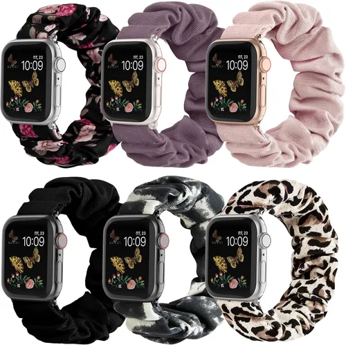 Vista 21 de Recoppa - Correa elástica compatible con Apple Watch de 1.49, 1.61, 1.65, 1.57, 1.73 y 1.77 pulgadas, con bonito estampado, banda elástica