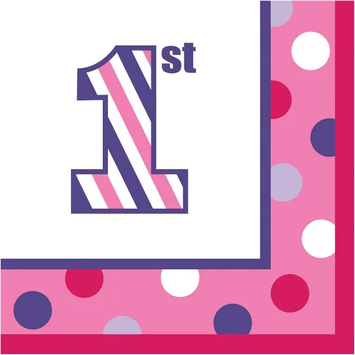 Vista 9 de Servilletas de papel de 16 unidades, Circus Time 1st Birthday