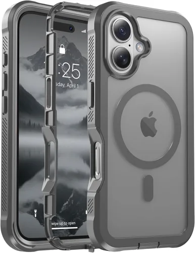 Vista 43 de jaroco - Funda magnética compatible con MagSafe para iPhone 11 de 6.1 pulgadas; protección de grado militar contra caídas, de doble capa