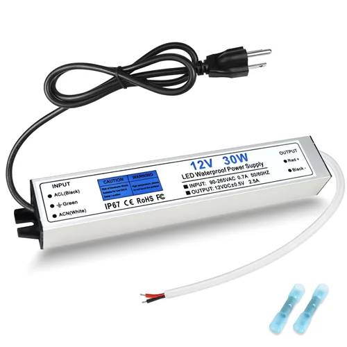 Vista 8 de Fuente de alimentación LED de 12 V 400 W, transformador de bajo voltaje impermeable IP67, convertidor de voltaje constante de CA a CC de 12 V 33.3 A