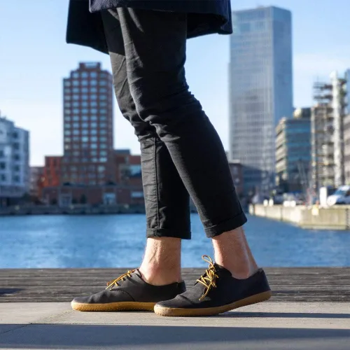 Vista 7 de Vivobarefoot RA II Classic Oxford para hombre Marrón