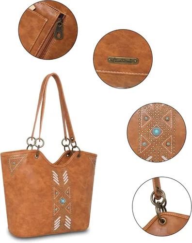Vista 3 de Western - Bolso bandolera para mujer, con correa ajustable