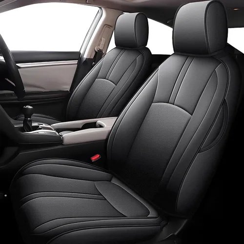 Vista 20 de Seat Covers for Mazda 3 2014 2015 2016 2017 2018 Custom Fit,Faux Leather Waterproof AirbagCompatible Car Seat Cover Full Set Black