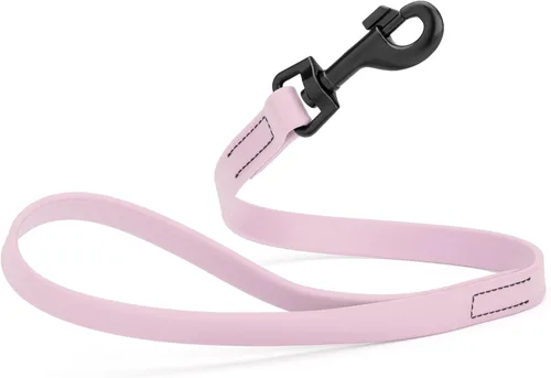 Vista 62 de Dogline Biothane - Correa impermeable para perro, tejido de nailon con revestimiento fuerte, con herrajes negros, a prueba de olores, fácil