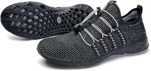 Vista 8 de DLGJPA - Zapatos deportivos Aqua ligeros para agua para hombre zapatos de secado rápido para deportes y para caminar.