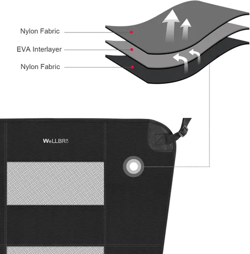 Vista 8 de Barrera de Asiento Trasero para Perros en Coche, Barrera de Nylon Acolchada y Duradera para Mascotas, Barrera de Viaje para Vehículos con 2 Ventanas