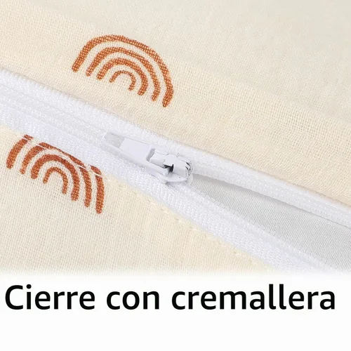 Vista 3 de Onacosht Funda de Almohada de Lactancia de Muselina Suave 100% Algodón Funda de Almohada de Alimentación se Adapta a la Almohada de Lactancia