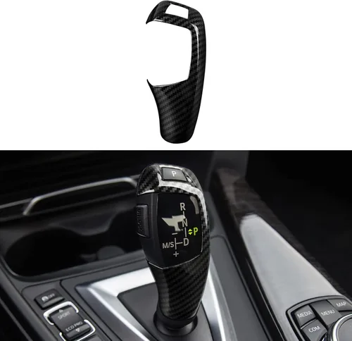 Vista 17 de Funda para reposabrazos de automóvil, caja de almacenamiento de tapa de color carbono, ajuste ABS para BMW F30 2012 2013 2014 2015 2016 2017 2018