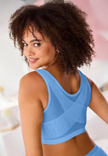 Vista 6 de Comfort Choice Sujetador de postura sin aros con cierre frontal de talla grande para mujer Negro