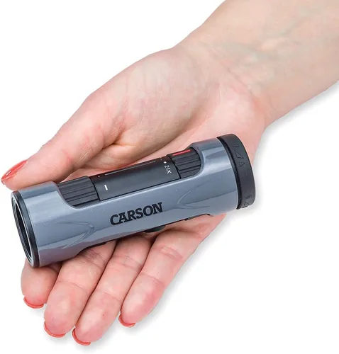Vista 2 de Carson MonoZoom Zoom Monocular de 7-0.827 x 0.827 in (ZM-721), gris, XXL