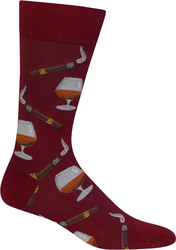 Vista 13 de Hot Sox Men's Fun Cocktail Drinks Crew Socks - 1 Pair Pack - Happy Hour Cool & Funny Novelty Gifts Cerveza (negro)