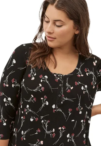 Vista 4 de Ellos Túnica Henley de talla grande para mujer