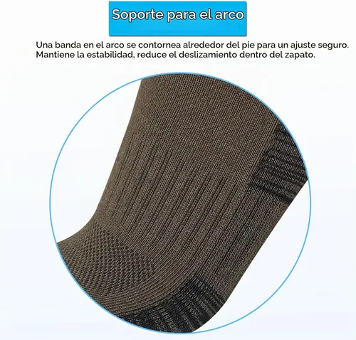 Vista 6 de APTYID Calcetines de trabajo acolchados que absorben la humedad para hombre (4-6 pares)