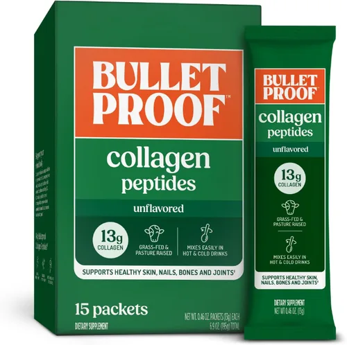Vista 11 de Bulletproof Polvo de Péptidos de Colágeno Chocolate con Aceite MCT, 14.3 Onzas, Proteína de Colágeno Alimentado con Pasto para la Piel, Soporte