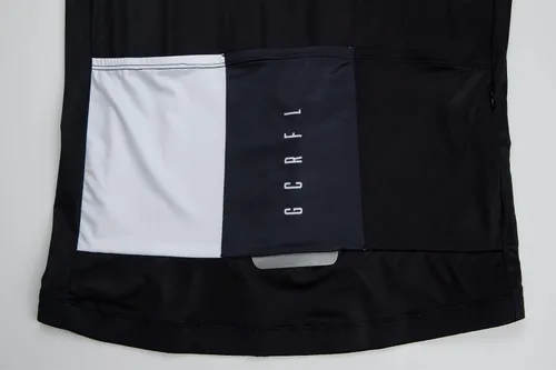 Vista 6 de GCRFL Camiseta de ciclismo para hombre, manga larga, camiseta de ciclismo de carretera, bolsillo con cremallera, ligera, ajuste profesional UPF 50+