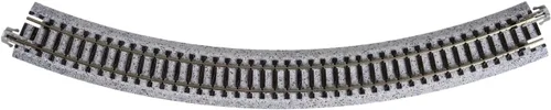 Vista 2 de Kato USA Model Train Products Unitrack, 282mm (11") Radius 45-Degree Curve Track (4 piezas)