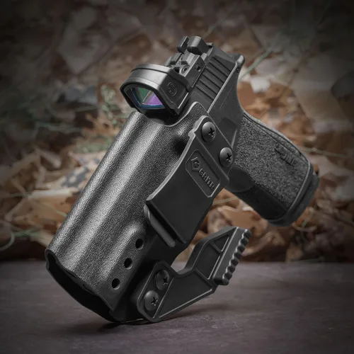 Vista 5 de GRITR IWB Kydex Right/Left Hand Sig Sauer P365-XMACRO Pistol Holster - Optic Cut, Concealment Claw, Open Bottom, 1.5" Belt Clip, Adjustable