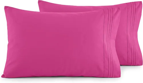 Vista 51 de Elegant Comfort Juego de fundas de almohada ultrasuaves de lujo de 2 piezas - Microfibra premium de calidad hotelera 1500, doble cepillado